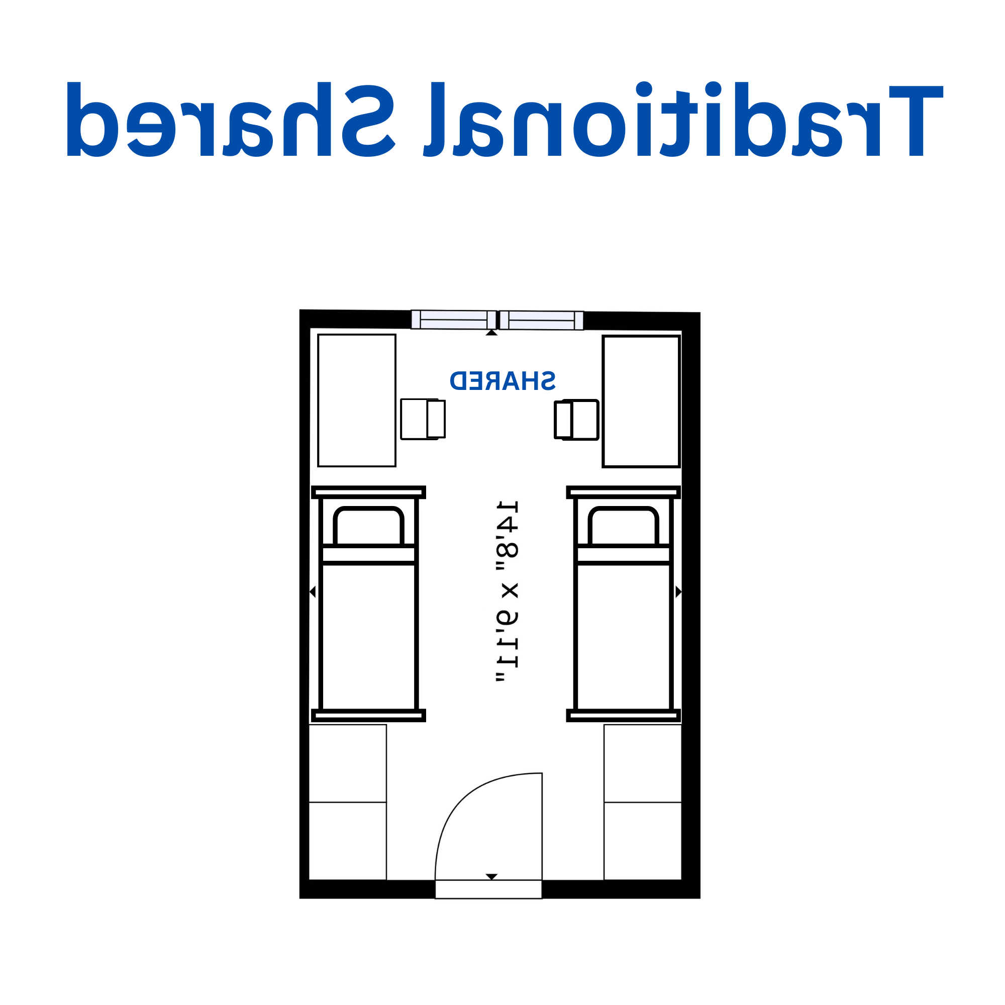 Shared Traditional Floor Plan